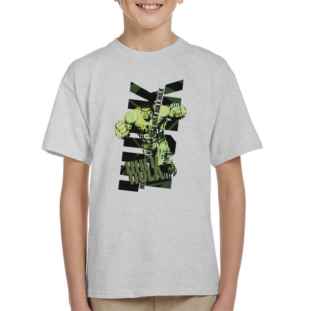 Marvel The Incredible Hulk Text Art Kid's T-Shirt product image 1
