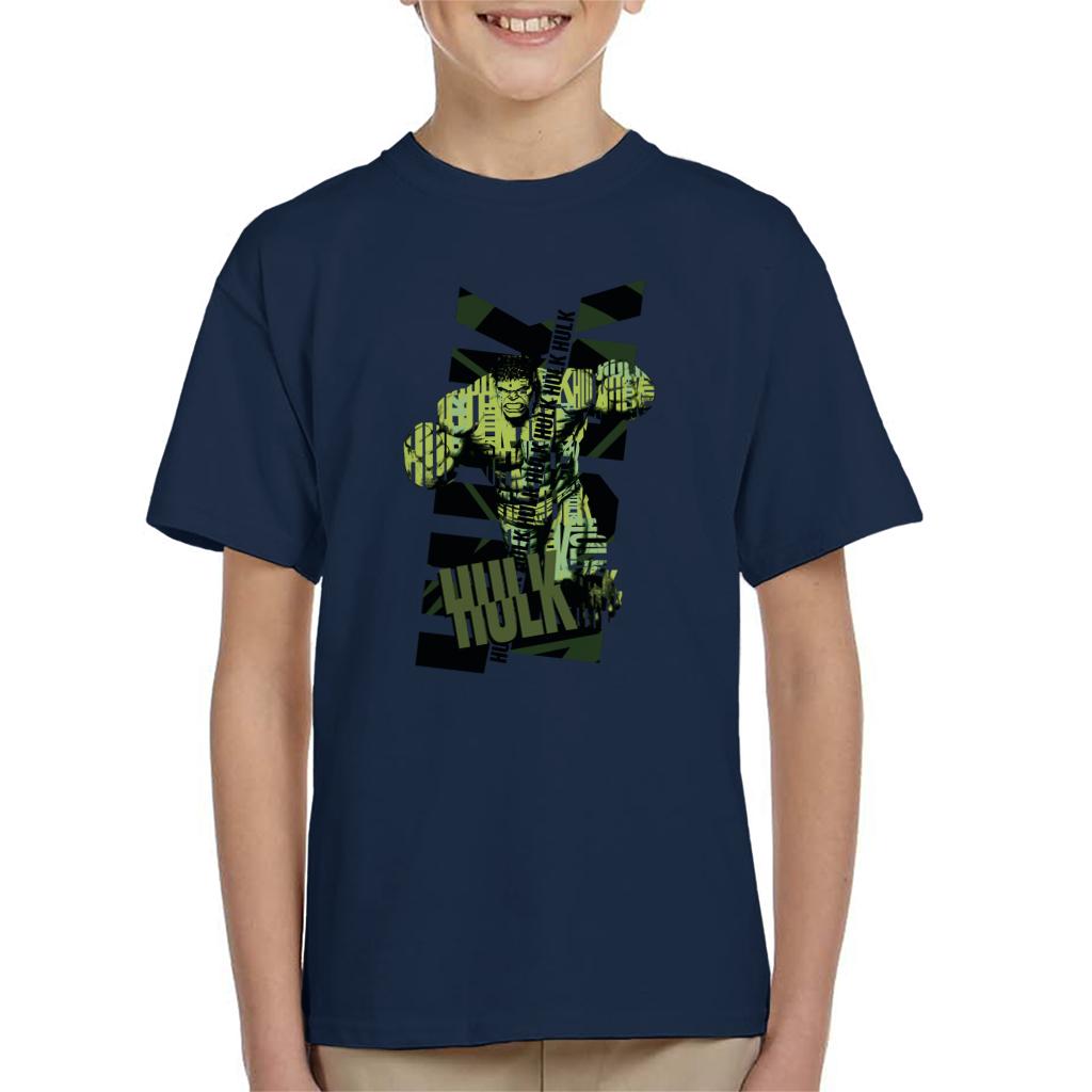 Marvel The Incredible Hulk Text Art Kid's T-Shirt product image 4