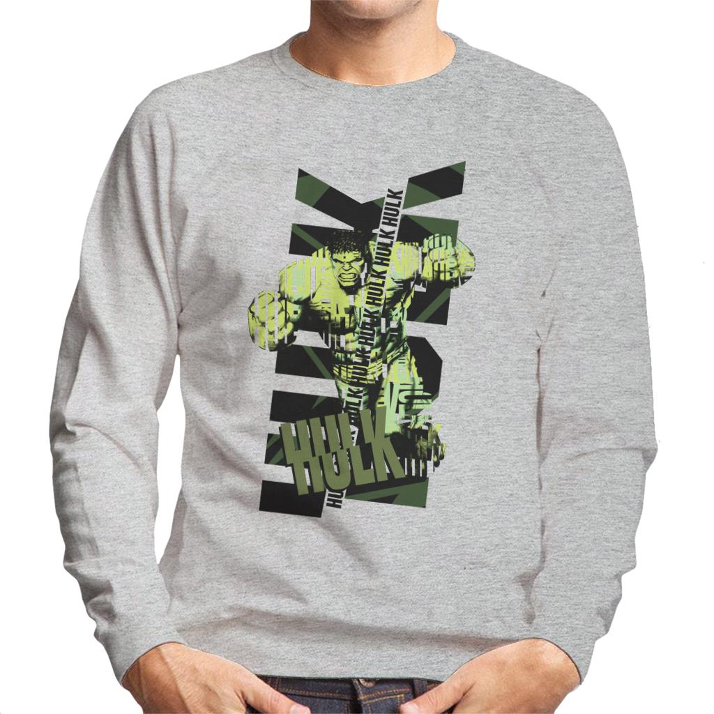 Marvel The Incredible Hulk Text Art Men's Sweatshirt product image 1