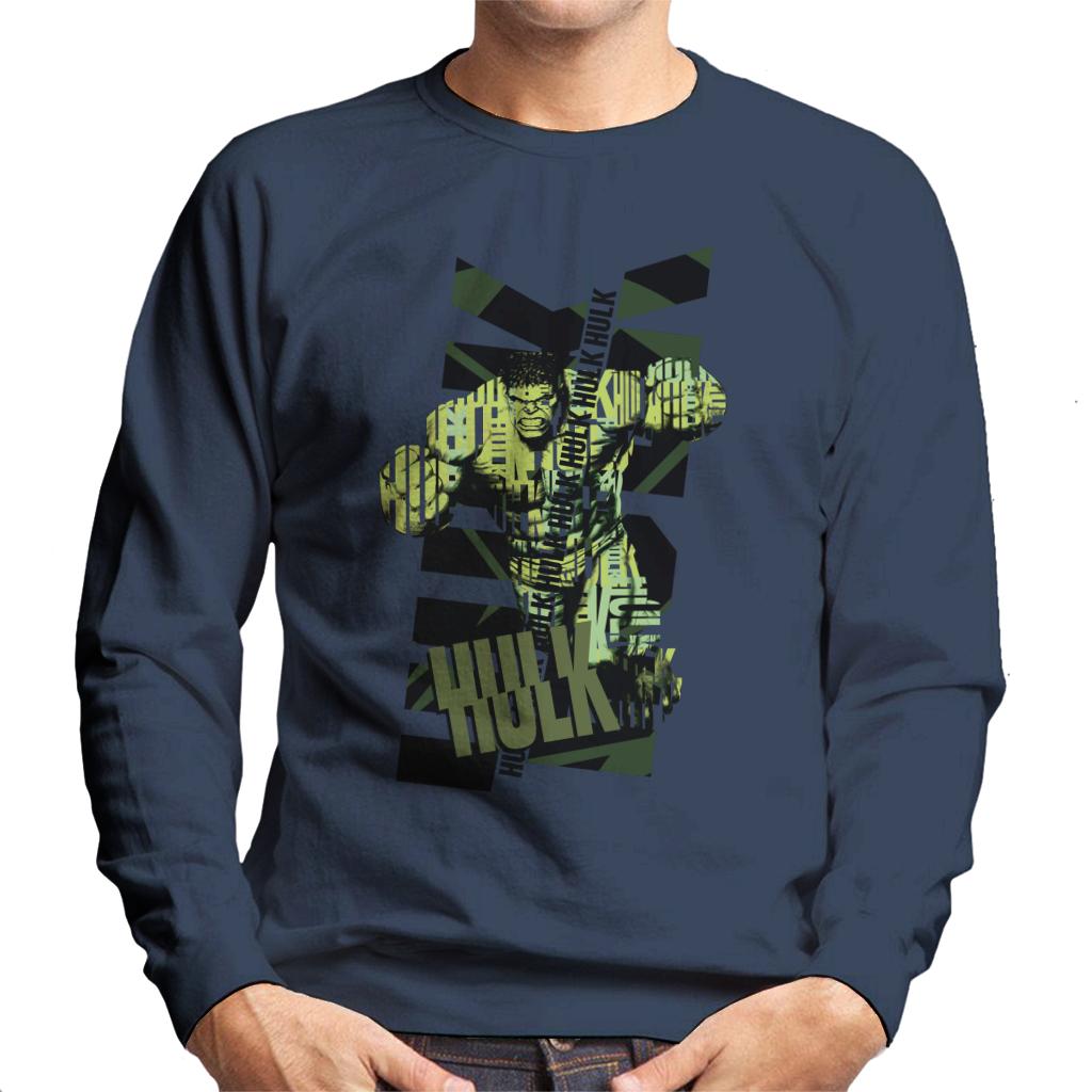 Marvel The Incredible Hulk Text Art Men's Sweatshirt product image 4