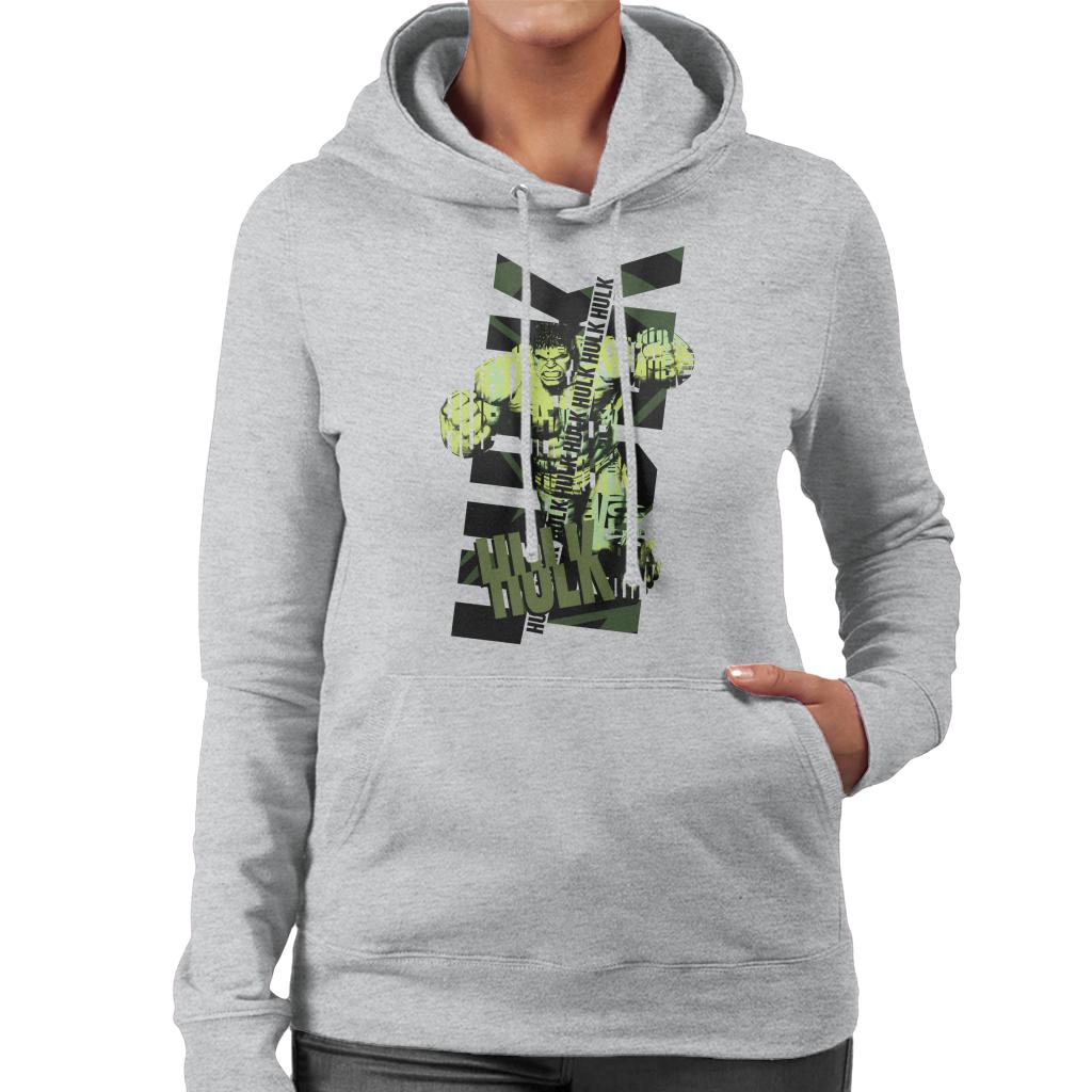 Marvel The Incredible Hulk Text Art Women's Hooded product image 1