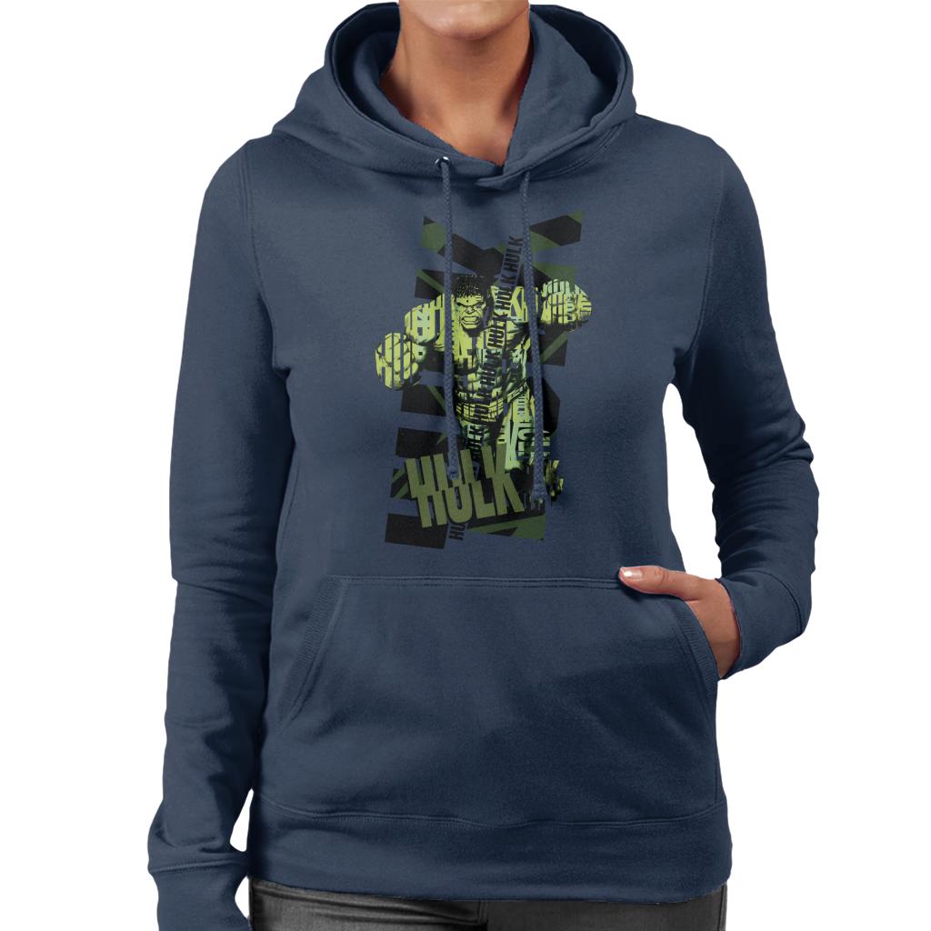 Marvel The Incredible Hulk Text Art Women's Hooded product image 4
