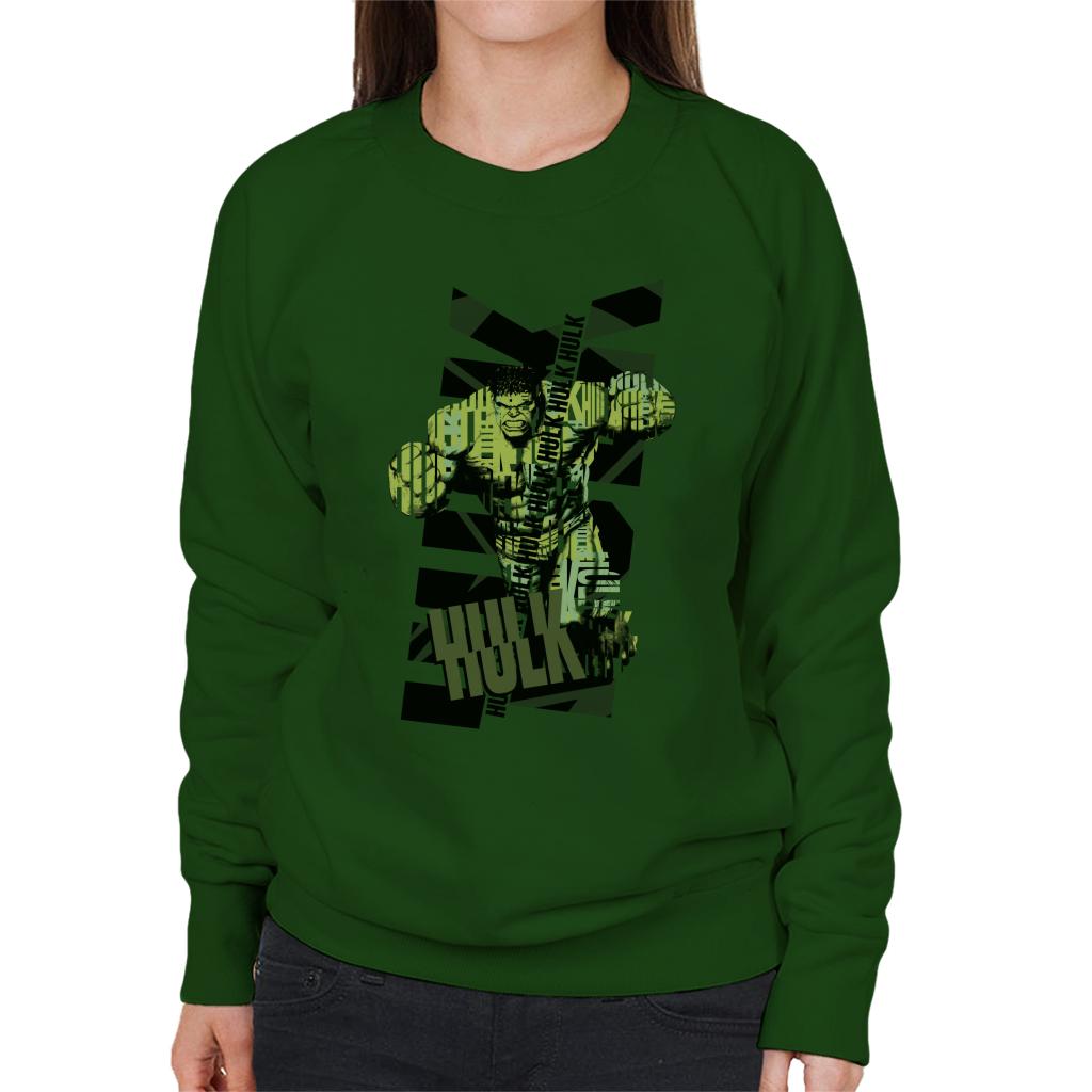 Marvel The Incredible Hulk Text Art Women's Sweatshirt product image 6