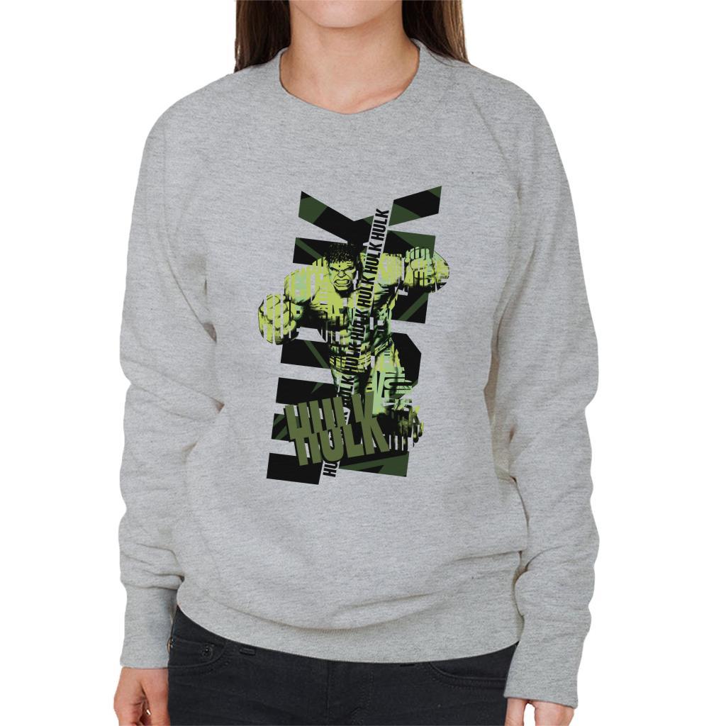 Marvel The Incredible Hulk Text Art Women's Sweatshirt product image 1