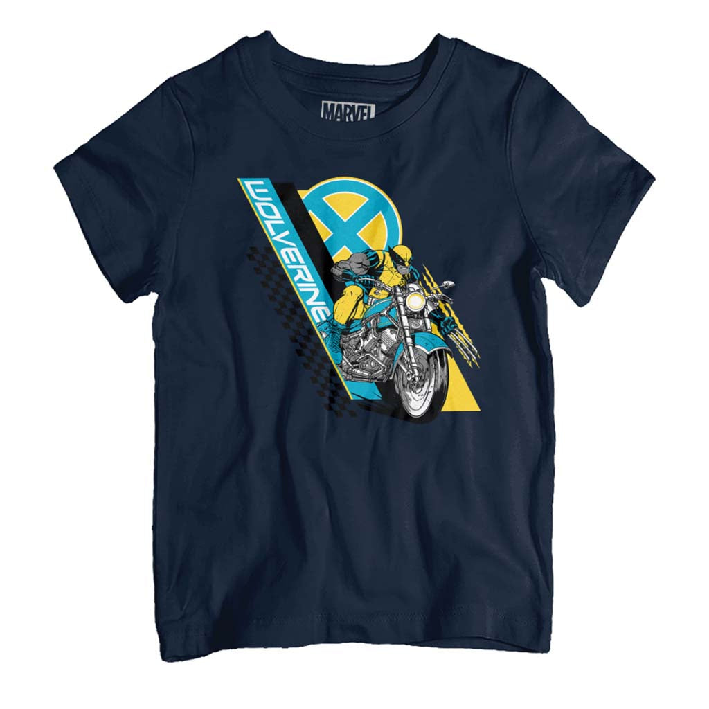 Marvel Wolverine Motorcycle X Men Kid's T-Shirt product image 1