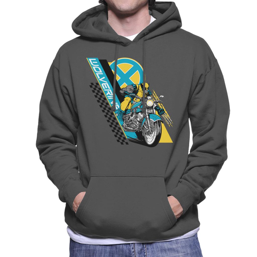 Marvel Wolverine Motorcycle X Men Men's Hooded Sweatshirt product image 1