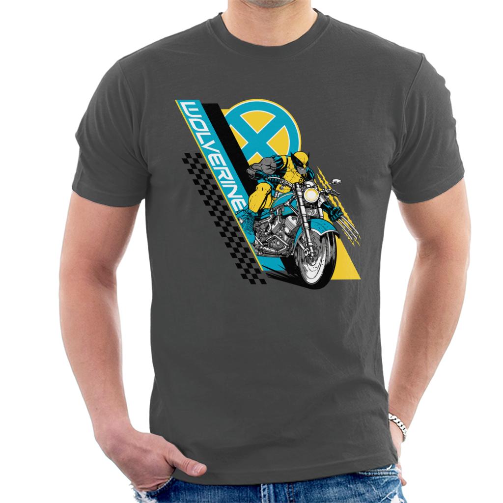 Marvel Wolverine Motorcycle X Men Men's T-Shirt product image 1