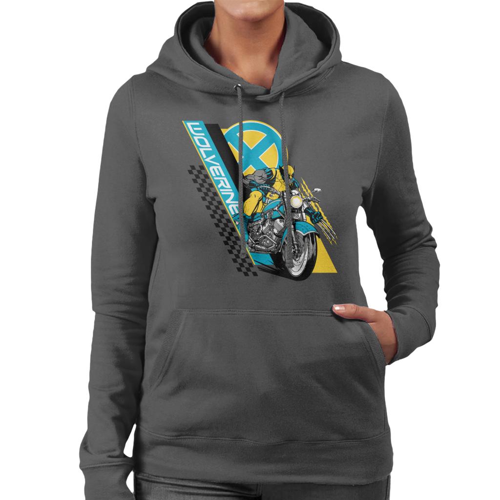 Marvel Wolverine Motorcycle X Men Women's Hooded Sweatshirt product image 1