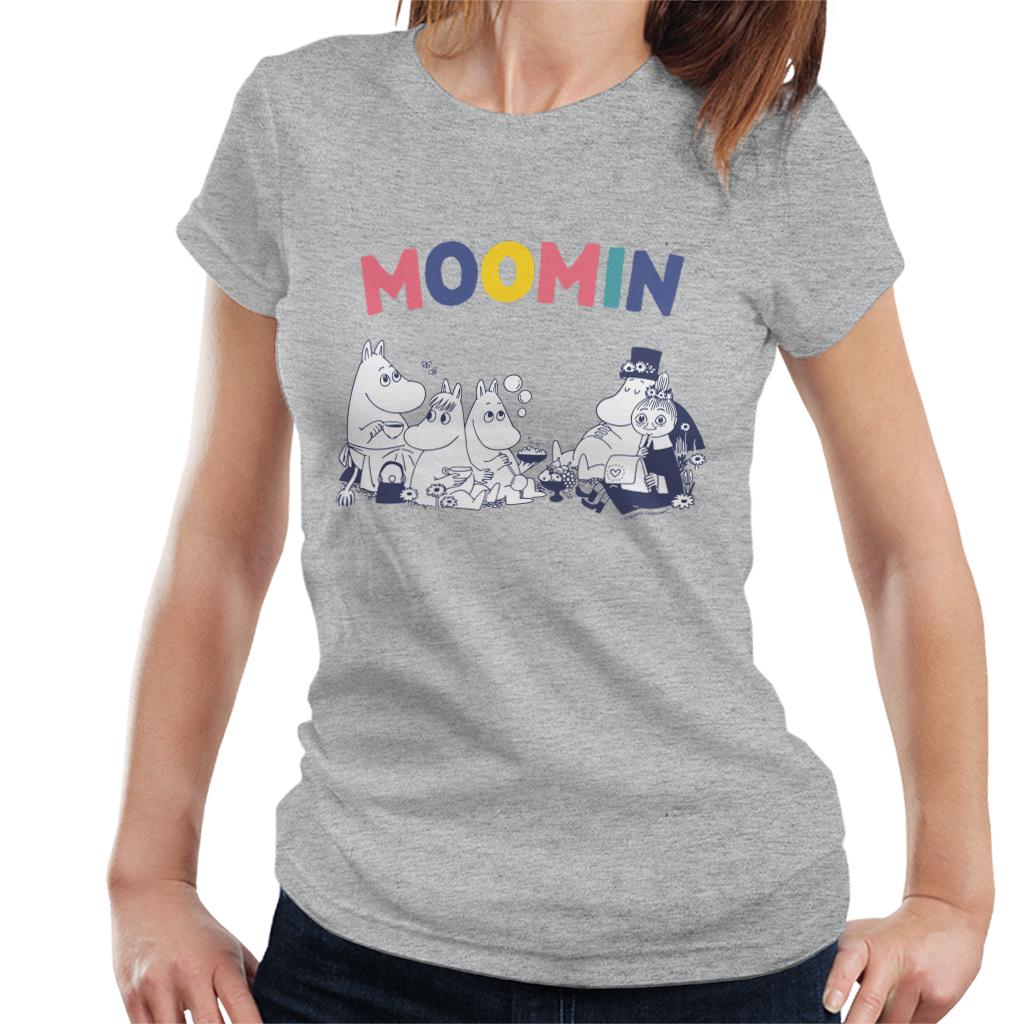 Moomin Family Rainbow Text Women's T-Shirt product image 1