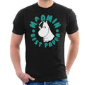 Moomin Best Pappa Circle Text White Outline Men's T-Shirt product image 1