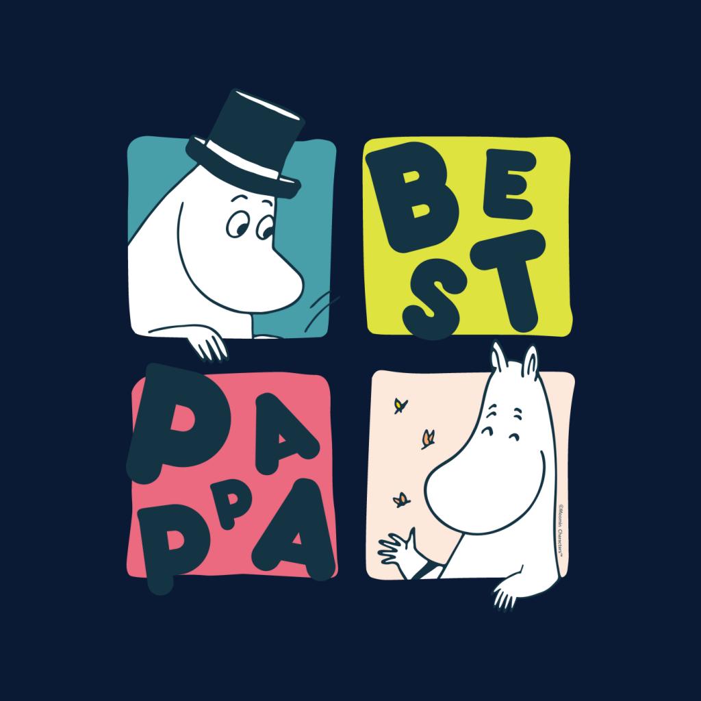 Moomin Moominpappa Best Pappa Squares Dark Text Men's product image 2