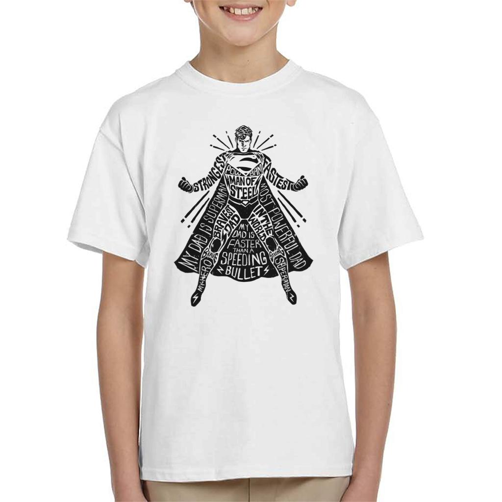 Superman Fathers Day Most Powerful Dad Kid's T-Shirt product image 4