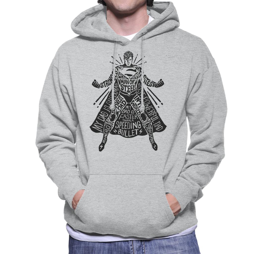 Superman Fathers Day Most Powerful Dad Men's Hooded product image 1