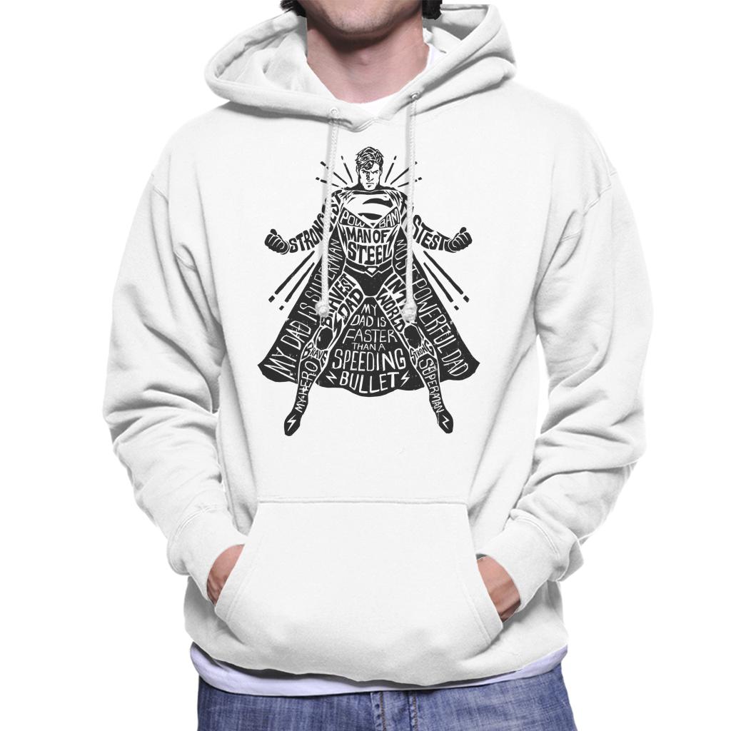 Superman Fathers Day Most Powerful Dad Men's Hooded product image 4