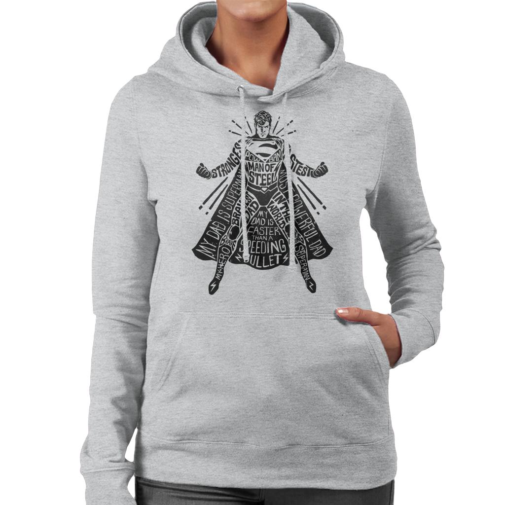 Superman Fathers Day Most Powerful Dad Women's Hooded product image 1
