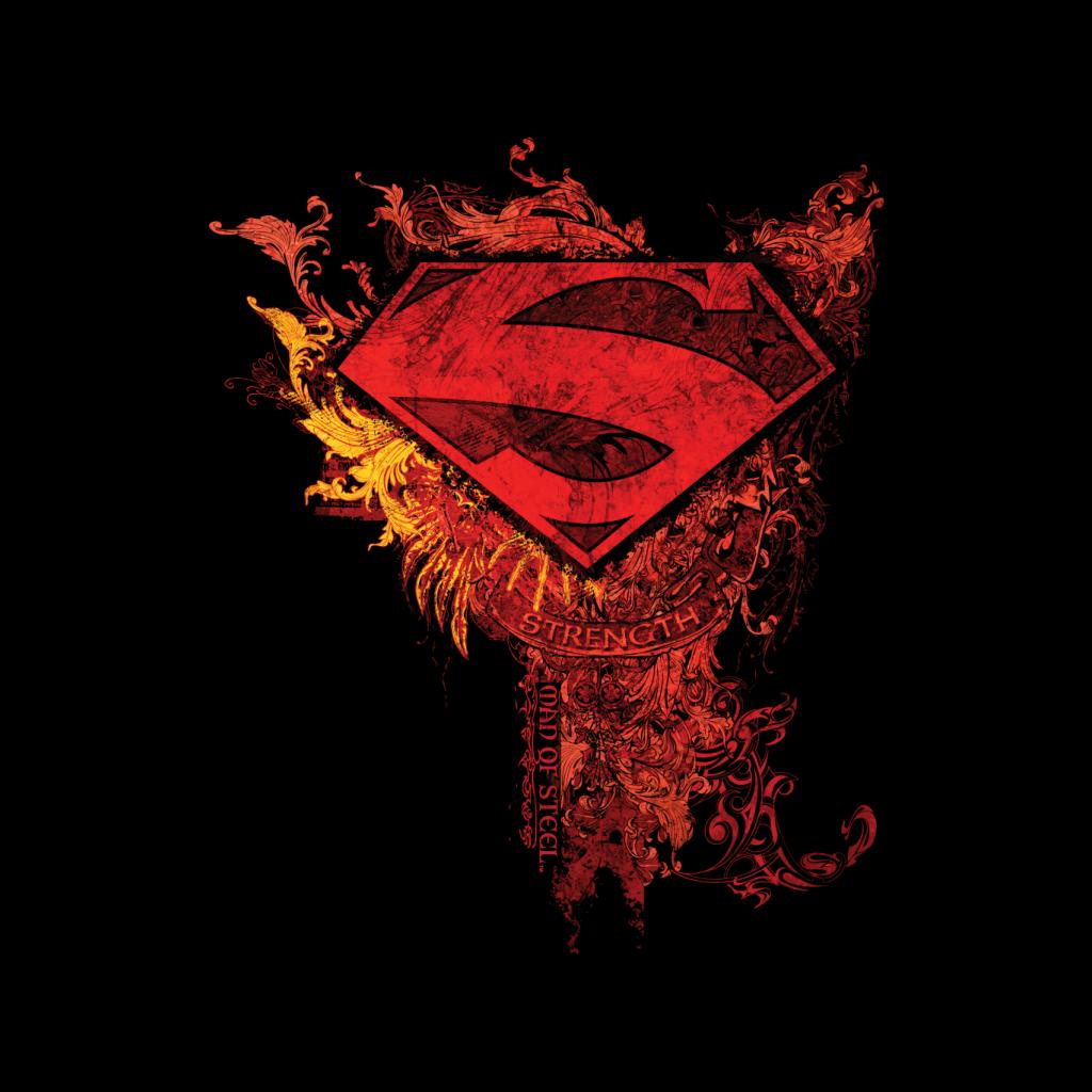 Superman Red Floral Crest Strength Man Of Steel Women's product image 2