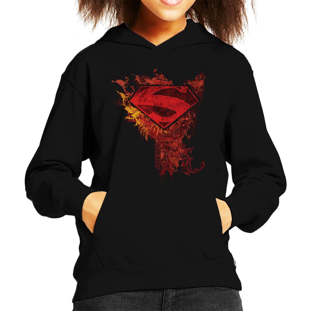 Superman Red Floral Crest Strength Man Of Steel Kid's product image 1