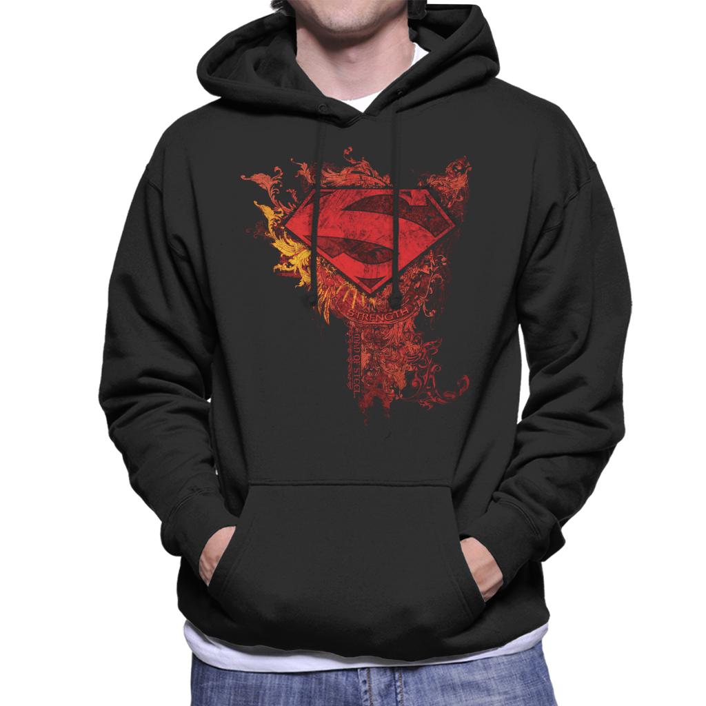 Superman Red Floral Crest Strength Man Of Steel Men's product image 1