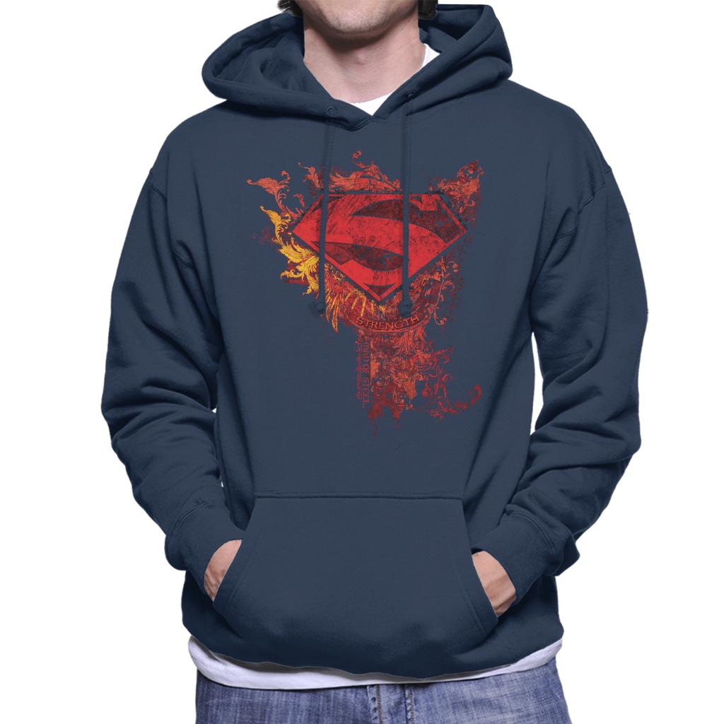 Superman Red Floral Crest Strength Man Of Steel Men's product image 4