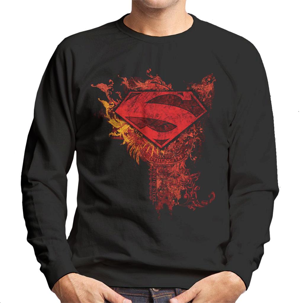 Superman Red Floral Crest Strength Man Of Steel Men's product image 1