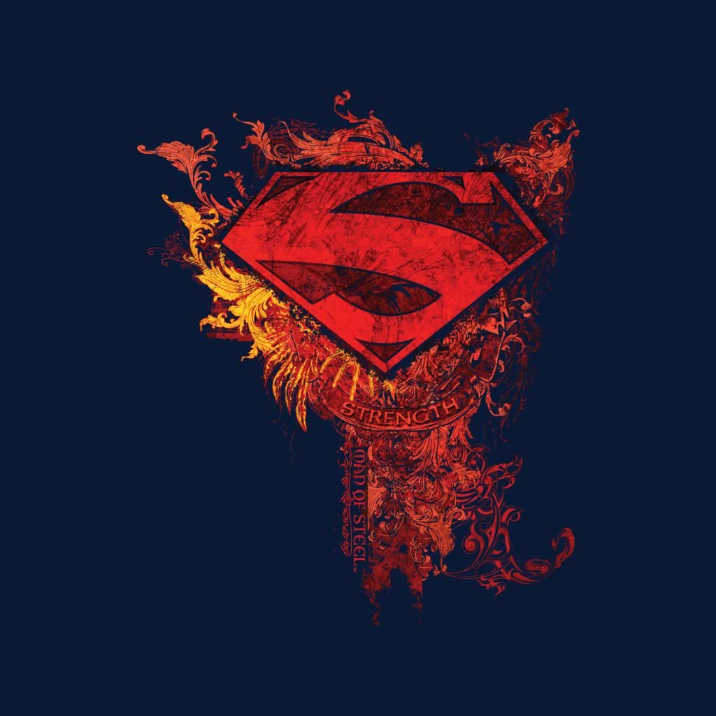 Superman Red Floral Crest Strength Man Of Steel Men's product image 5