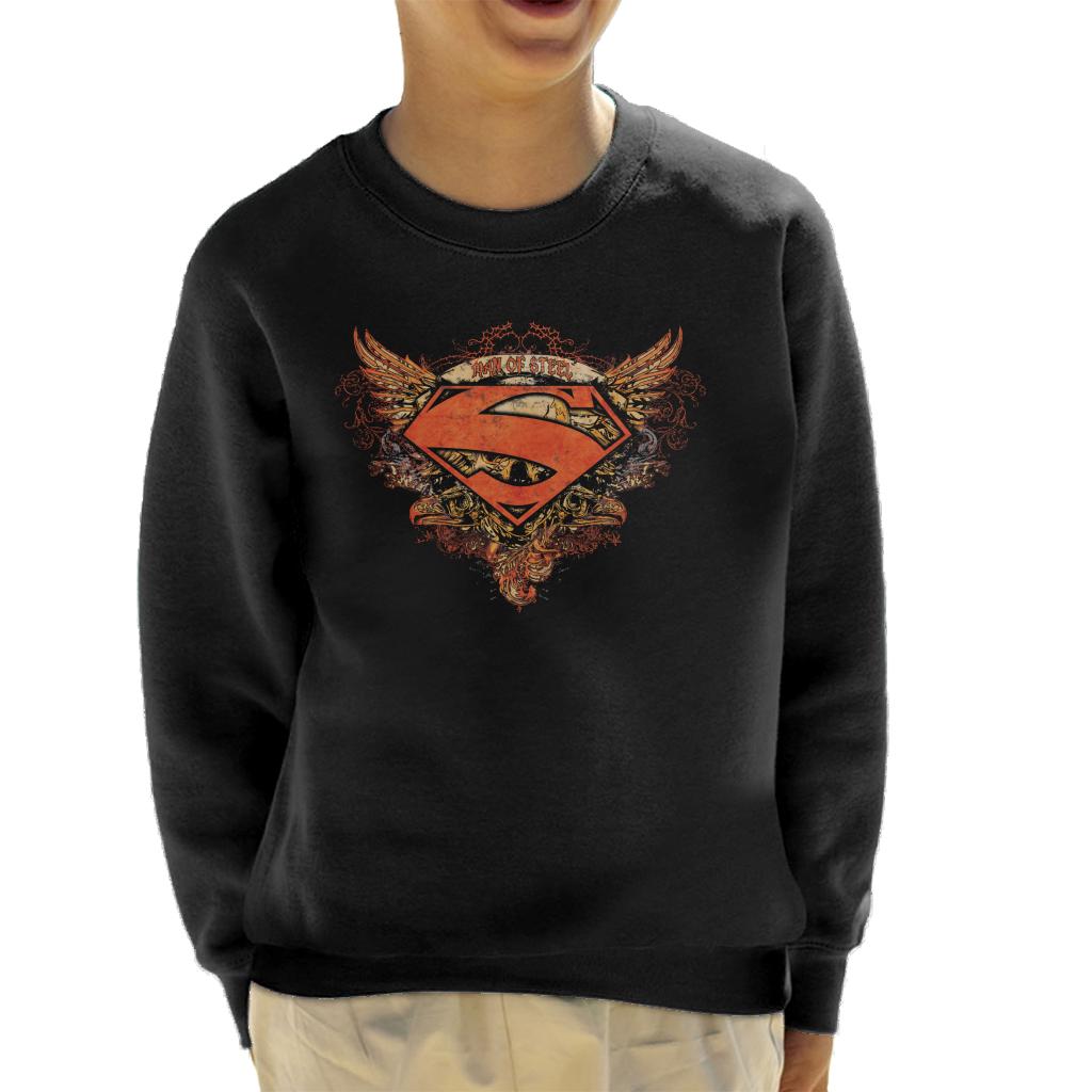 Superman Wings Tattoo Man Of Steel Kid's Sweatshirt product image 1