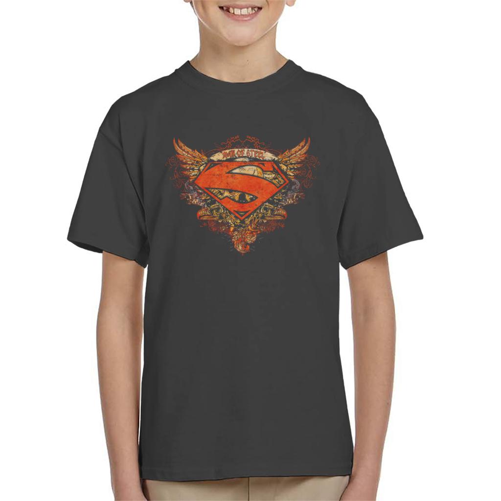 Superman Wings Tattoo Man Of Steel Kid's T-Shirt product image 4