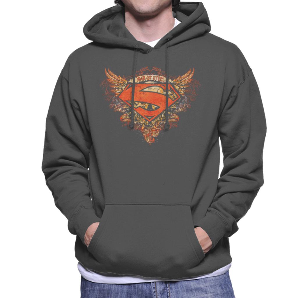 Superman Wings Tattoo Man Of Steel Men's Hooded Sweatshirt product image 4