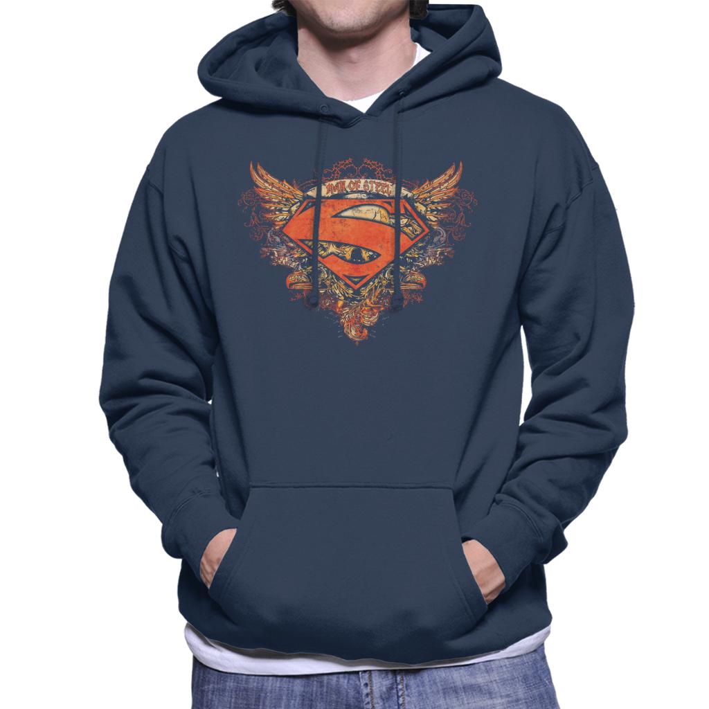 Superman Wings Tattoo Man Of Steel Men's Hooded Sweatshirt product image 6