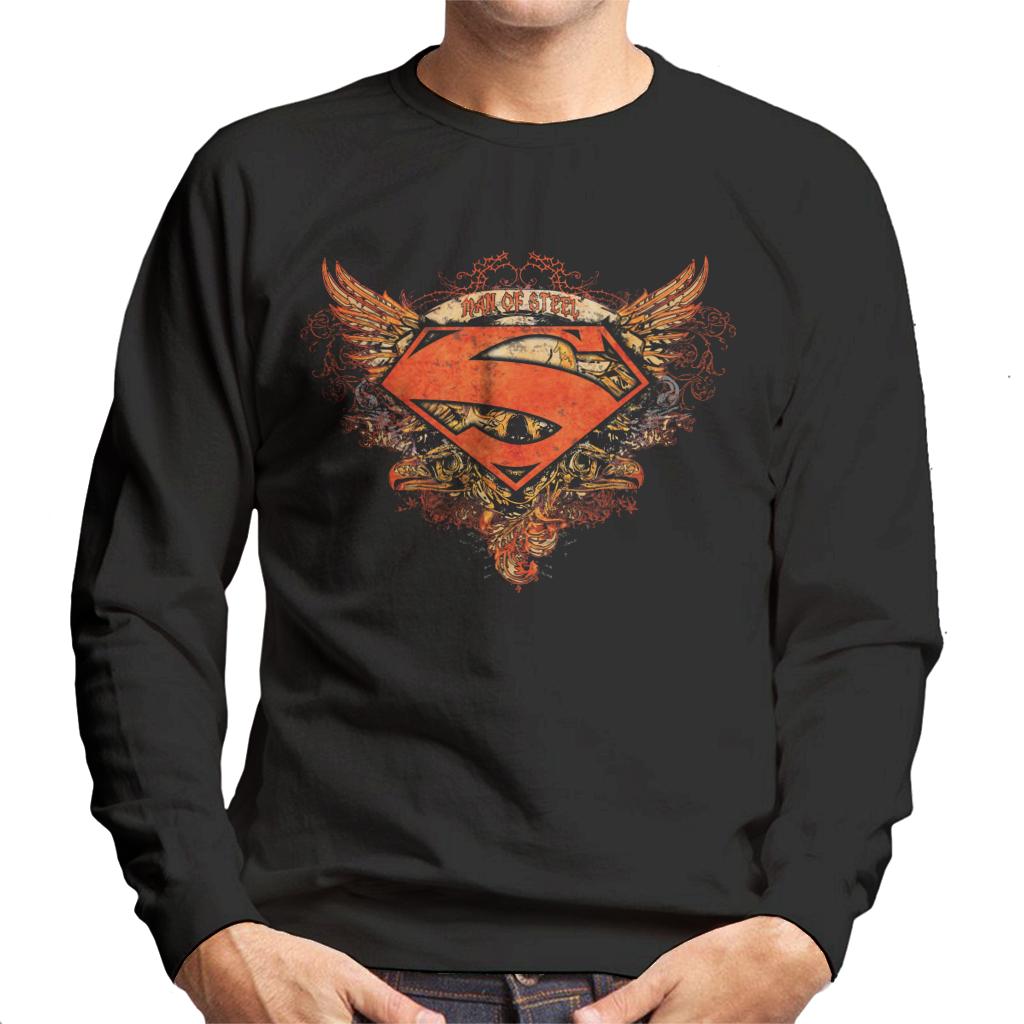 Superman Wings Tattoo Man Of Steel Men's Sweatshirt product image 1