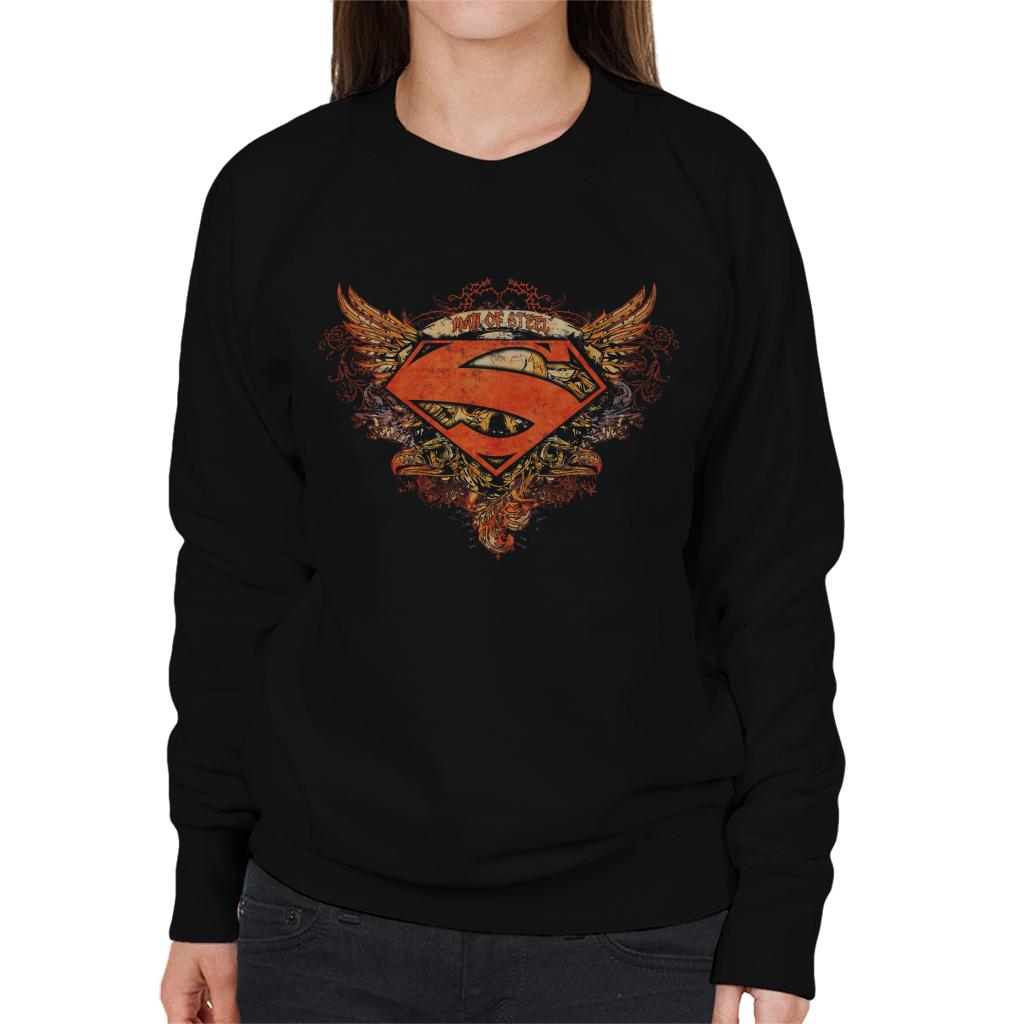 Superman Wings Tattoo Man Of Steel Women's Sweatshirt product image 1