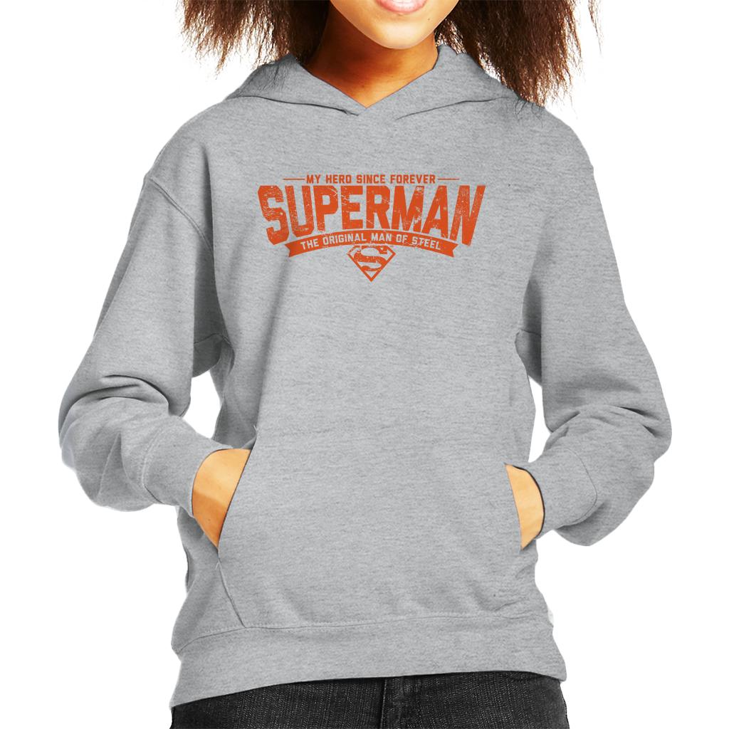 Superman My Hero Since Forever Kid's Hooded Sweatshirt product image 4