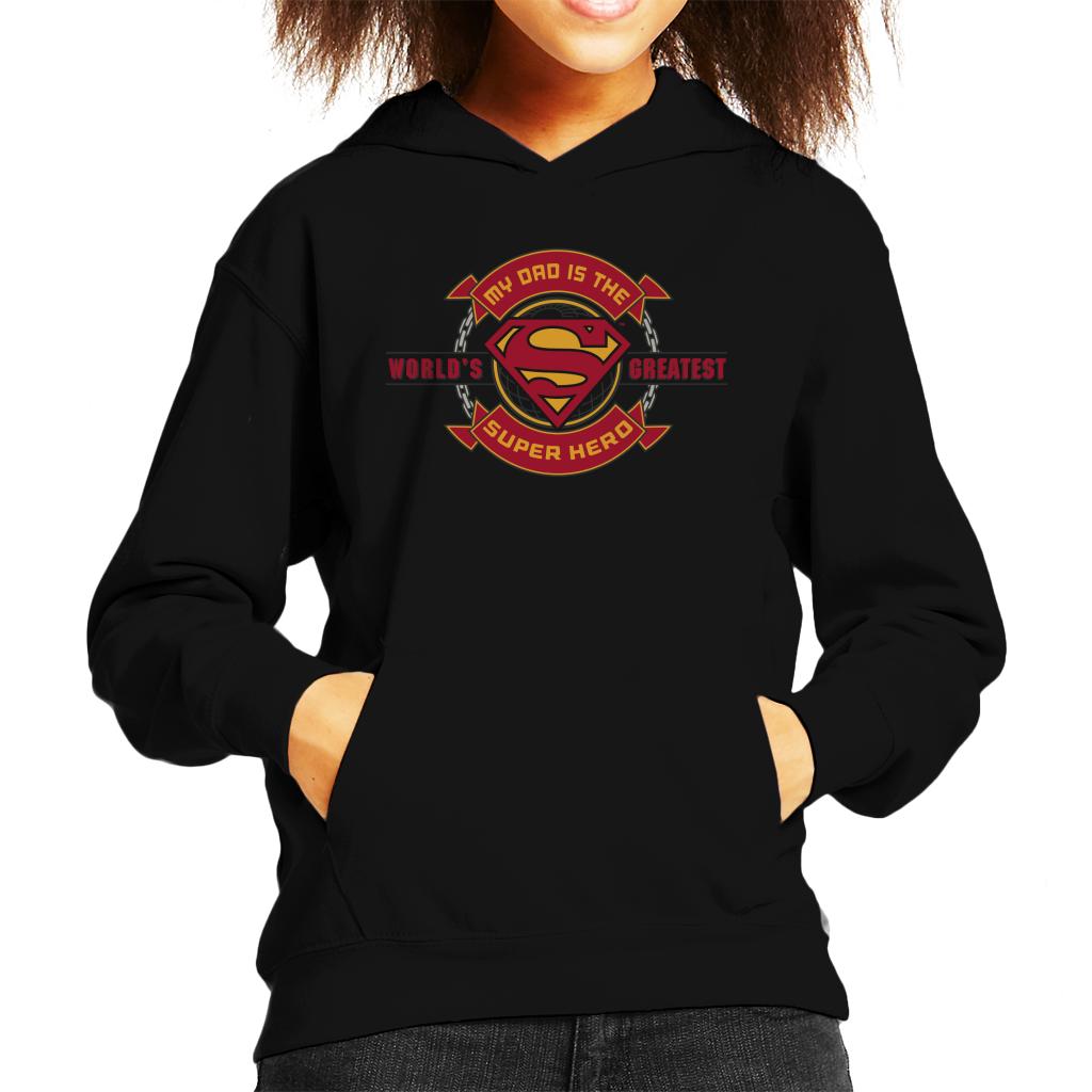 Superman My Dad Is The Super Hero Fathers Day Kid's Hooded product image 1