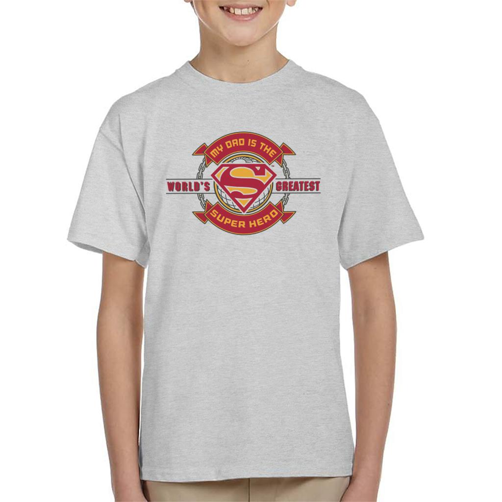 Superman My Dad Is The Super Hero Fathers Day Kid's T-Shirt product image 4
