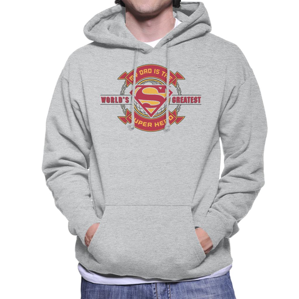 Superman My Dad Is The Super Hero Fathers Day Men's Hooded product image 4