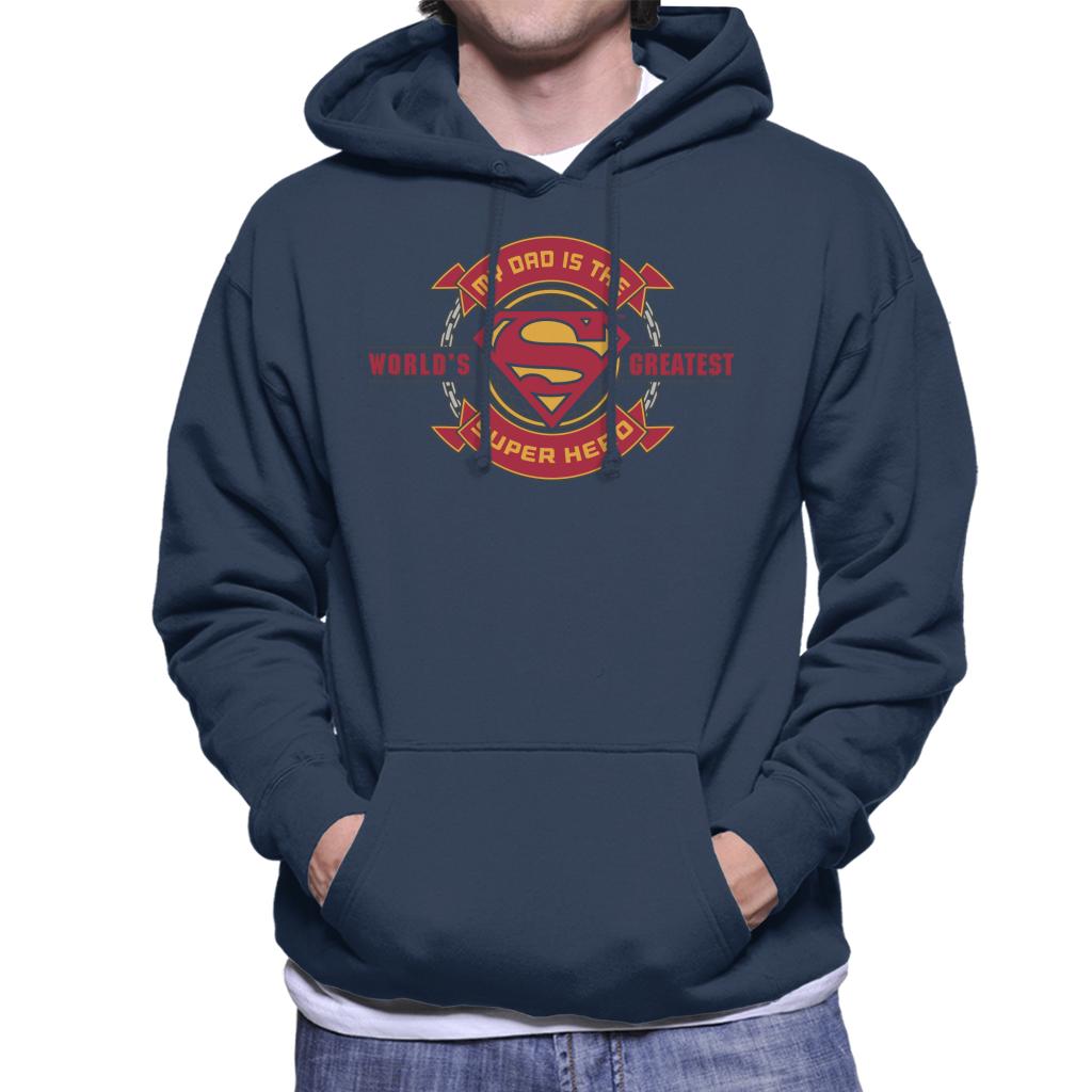 Superman My Dad Is The Super Hero Fathers Day Men's Hooded product image 6