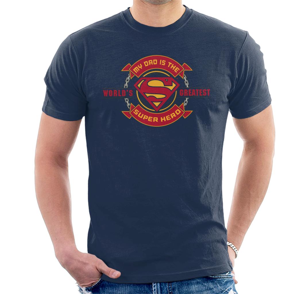 Superman My Dad Is The Super Hero Fathers Day Men's T-Shirt product image 1
