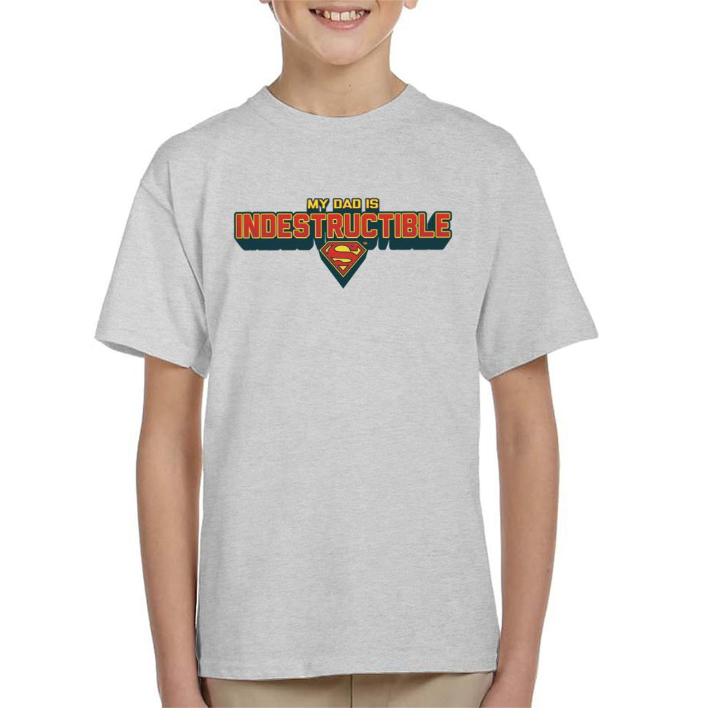 Superman My Dad Is Indestructible Fathers Day Kid's T-Shirt product image 1