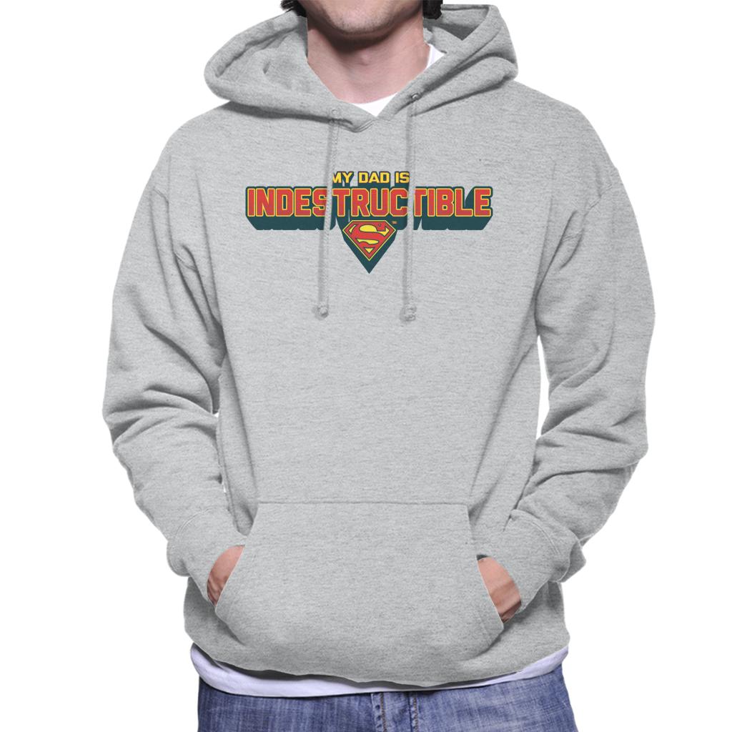 Superman My Dad Is Indestructible Fathers Day Men's Hooded product image 1