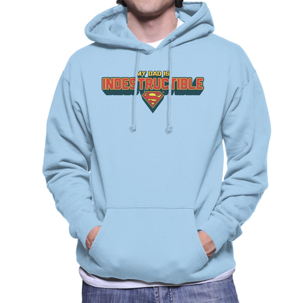 Superman My Dad Is Indestructible Fathers Day Men's Hooded product image 6