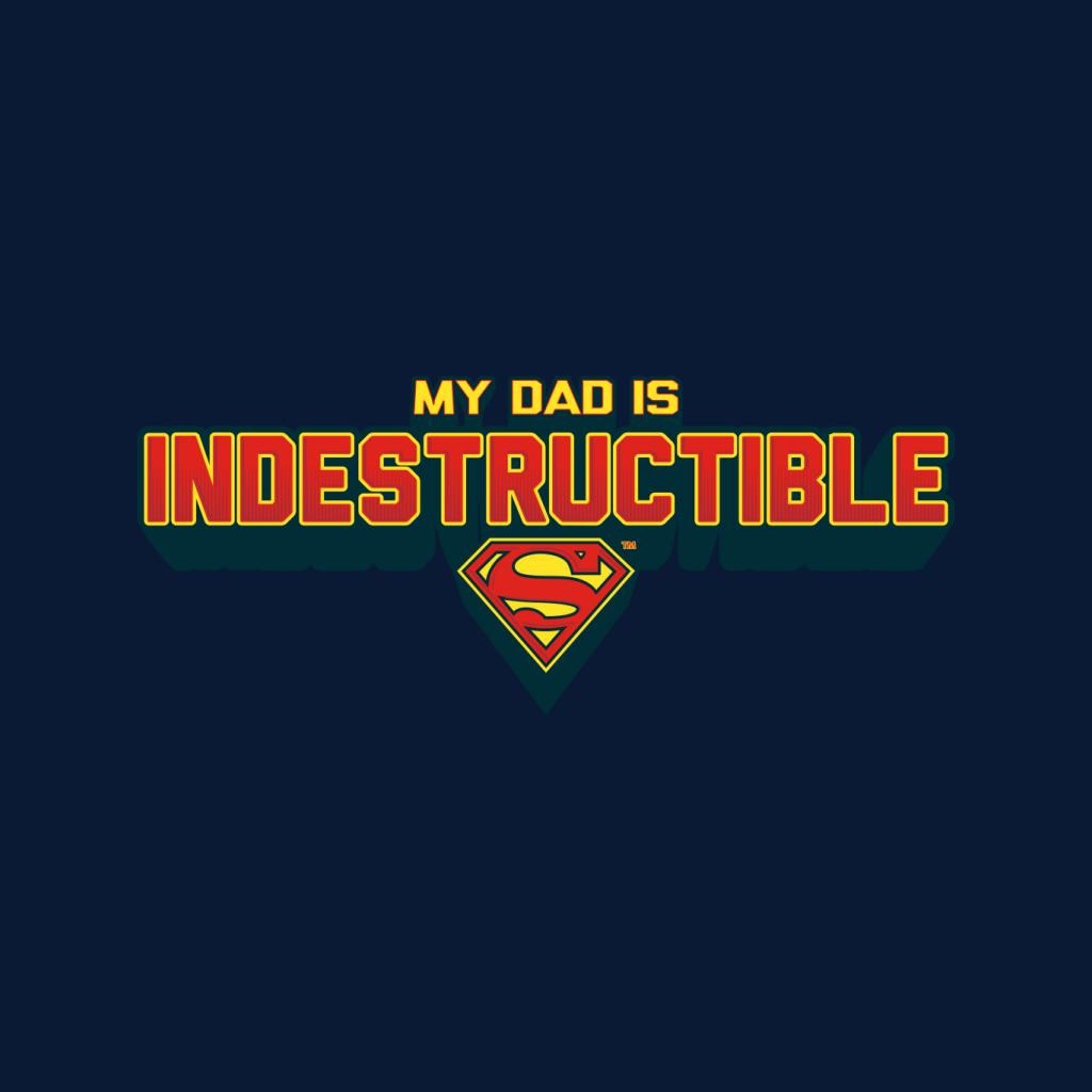 Superman My Dad Is Indestructible Fathers Day Kid's T-Shirt product image 5