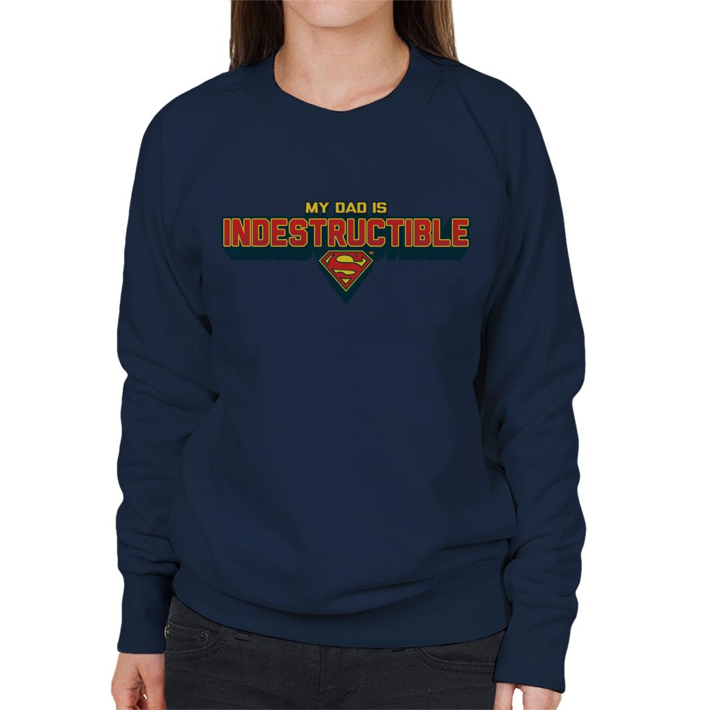 Superman My Dad Is Indestructible Fathers Day Women's product image 4
