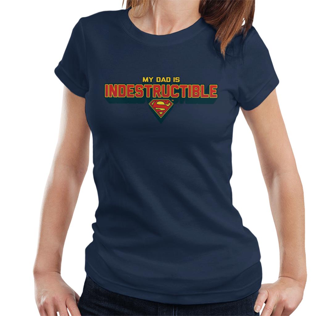 Superman My Dad Is Indestructible Fathers Day Women's product image 4