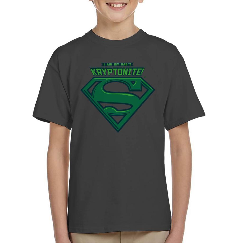 Superman I Am My Dads Kryptonite Fathers Day Kid's T-Shirt product image 1