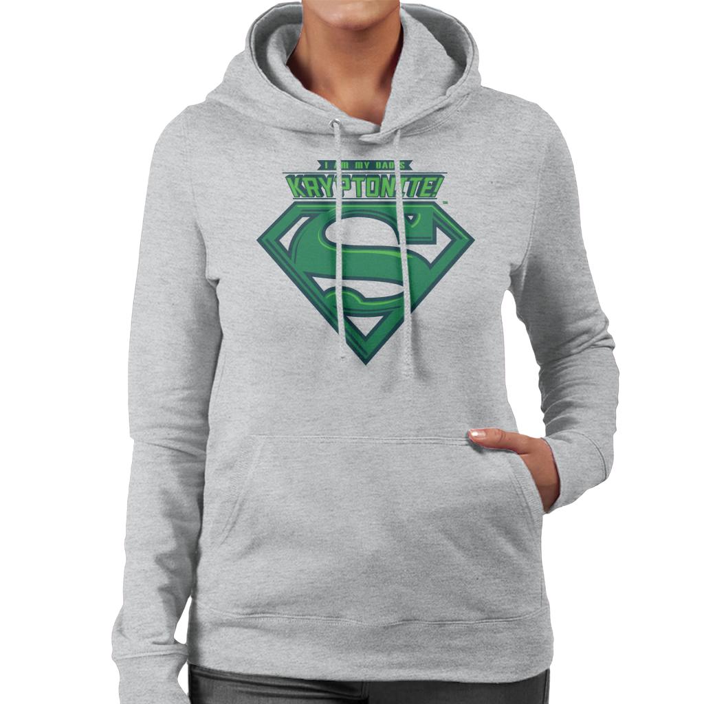 Superman I Am My Dads Kryptonite Fathers Day Women's Hooded product image 4
