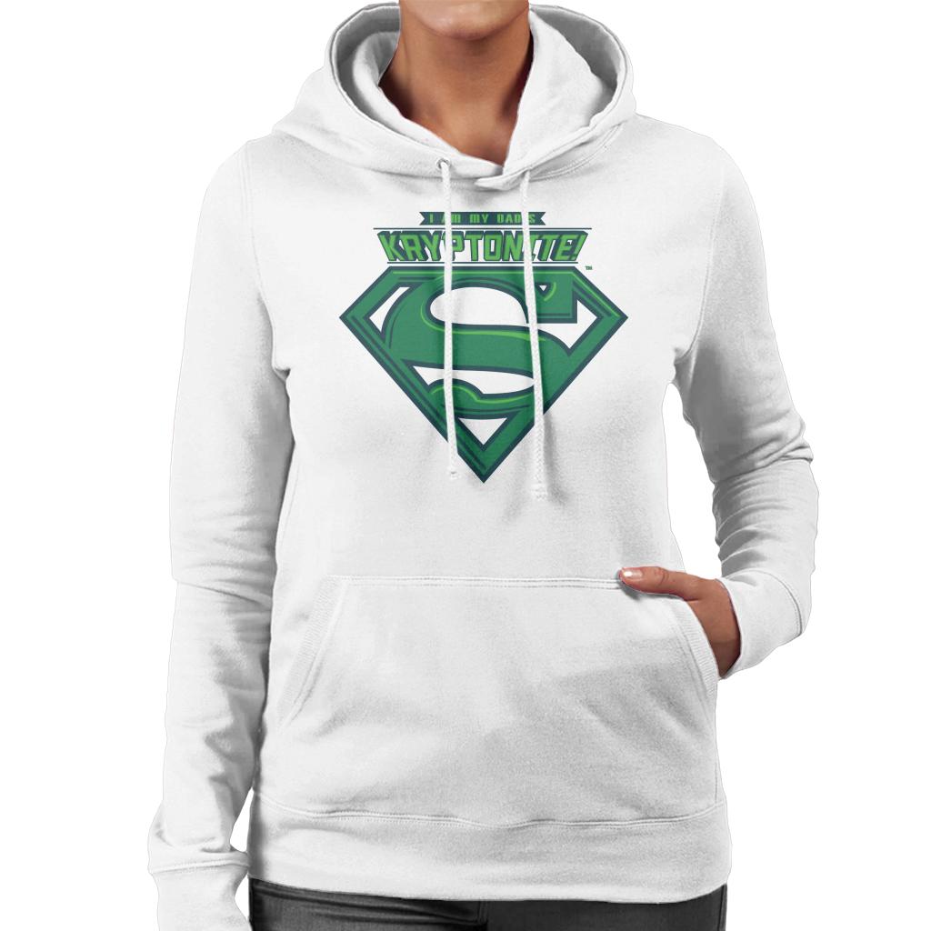 Superman I Am My Dads Kryptonite Fathers Day Women's Hooded product image 6