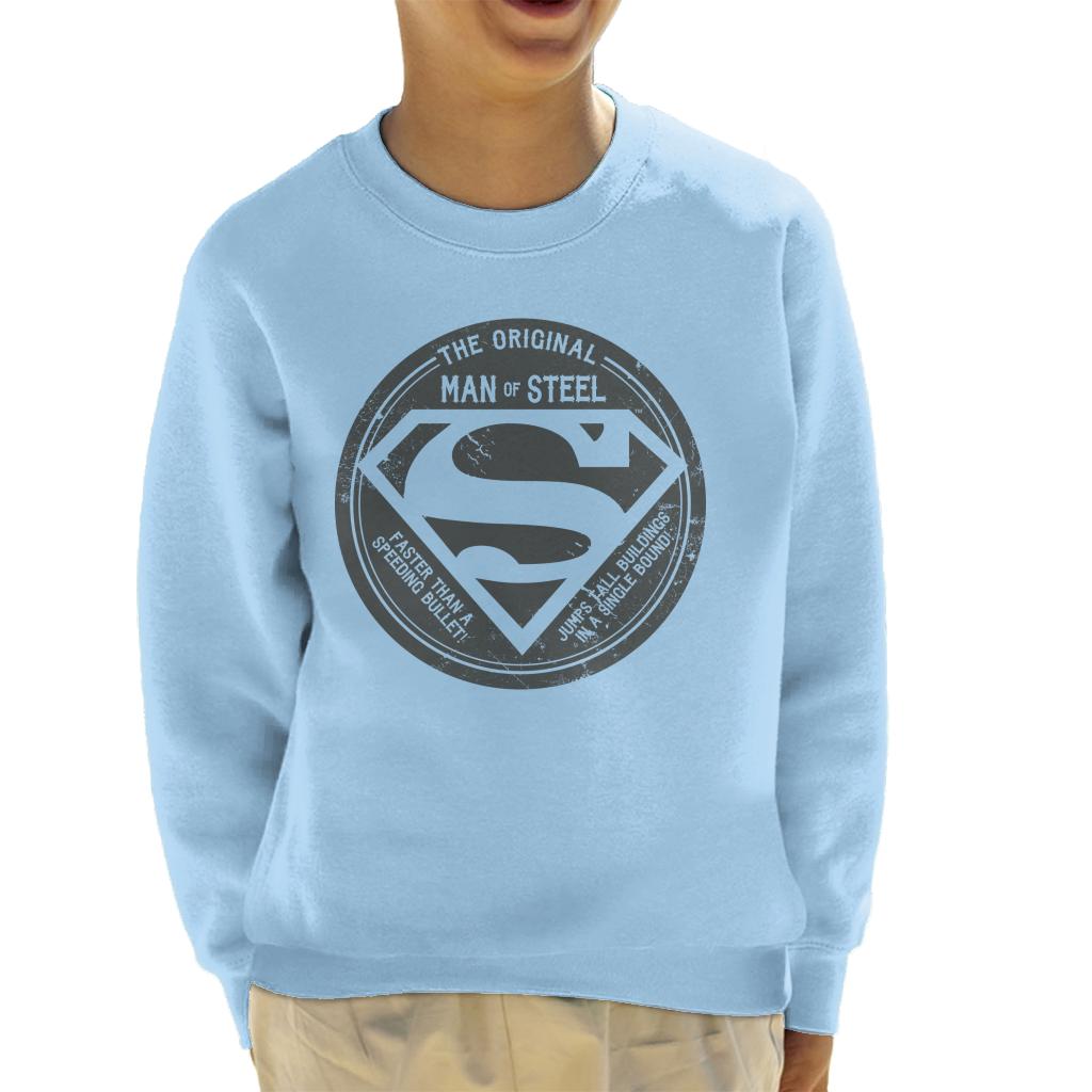 Superman The Original Man Of Steel Retro Kid's Sweatshirt product image 4
