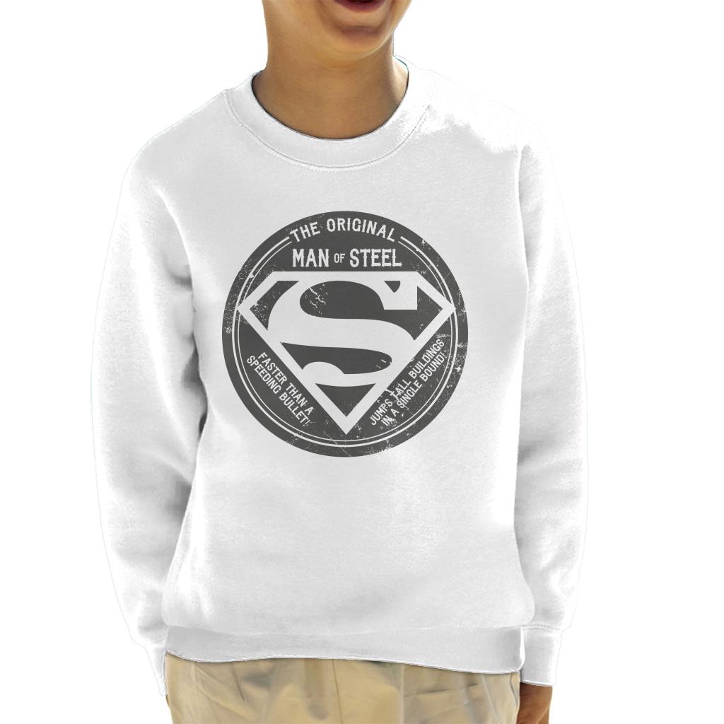 Superman The Original Man Of Steel Retro Kid's Sweatshirt product image 6