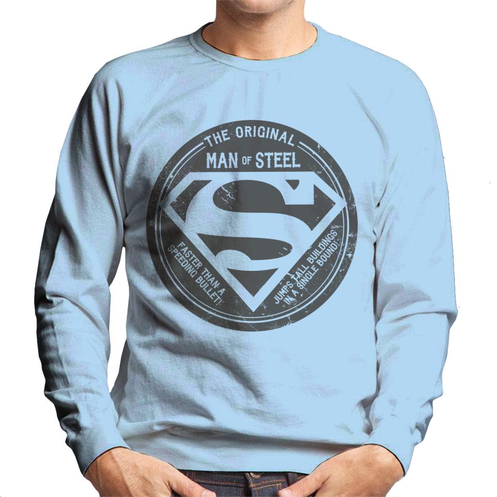 Superman The Original Man Of Steel Retro Men's Sweatshirt product image 6
