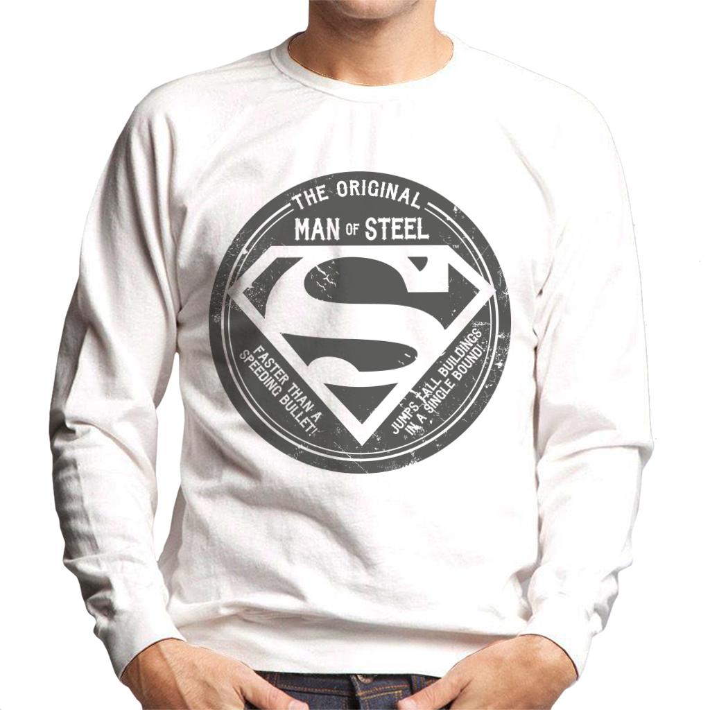 Superman The Original Man Of Steel Retro Men's Sweatshirt product image 4